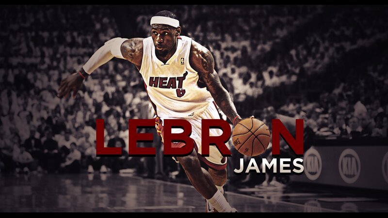 LeBron James in action
