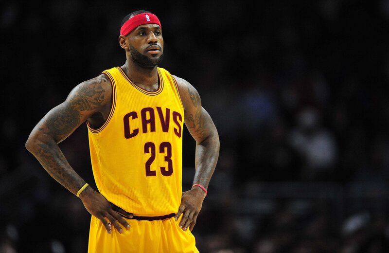 LeBron James in Cavaliers uniform