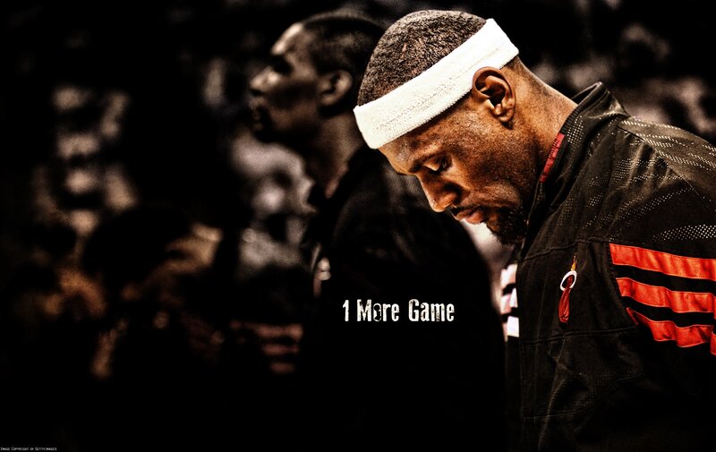 LeBron James in focus
