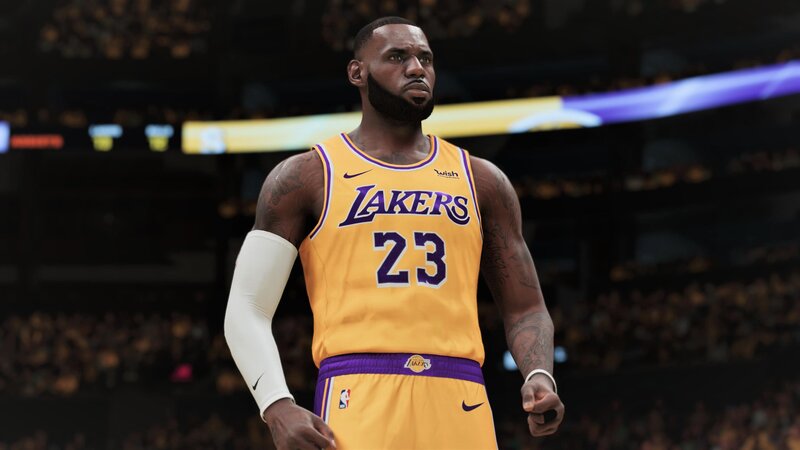 Lebron James in Lakers Jersey