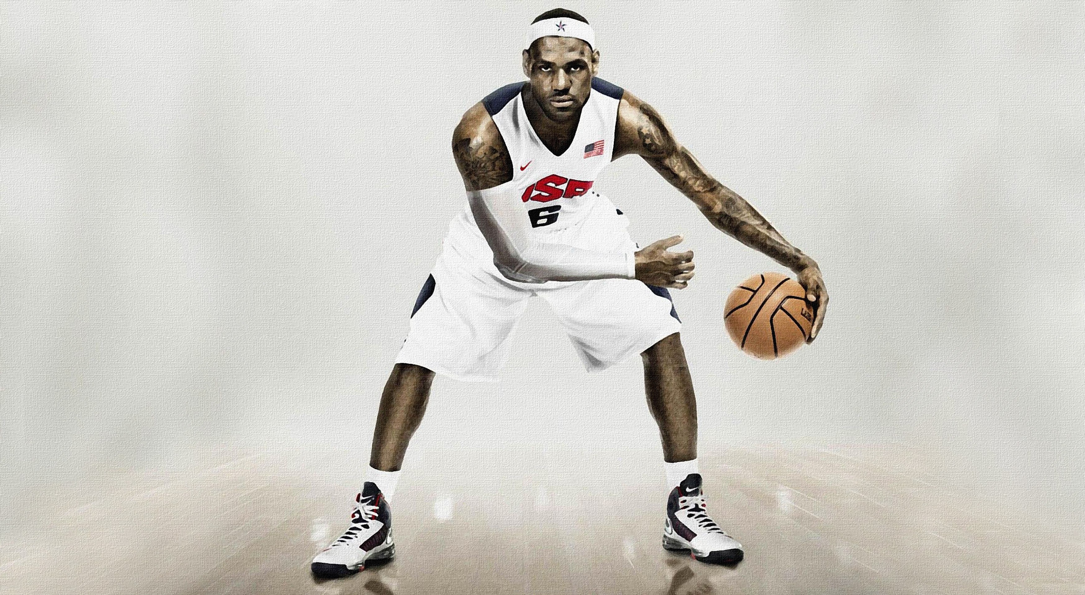LeBron James in USA uniform