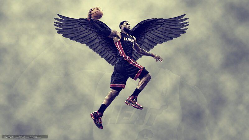 LeBron James with wings