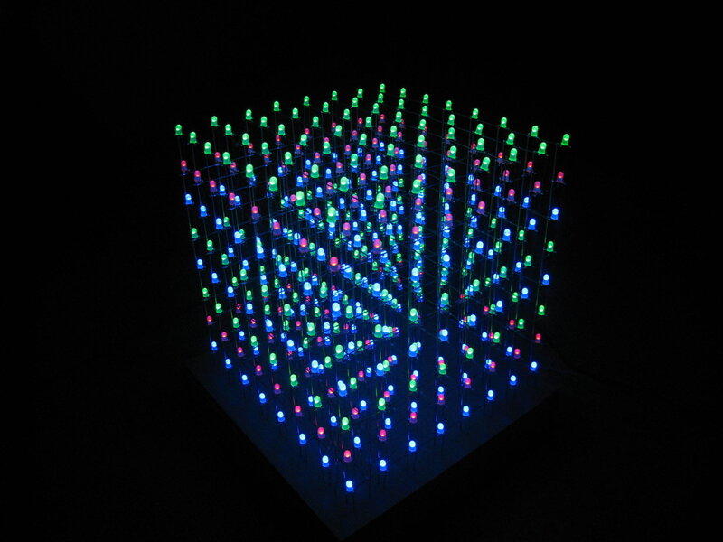 LED cube display