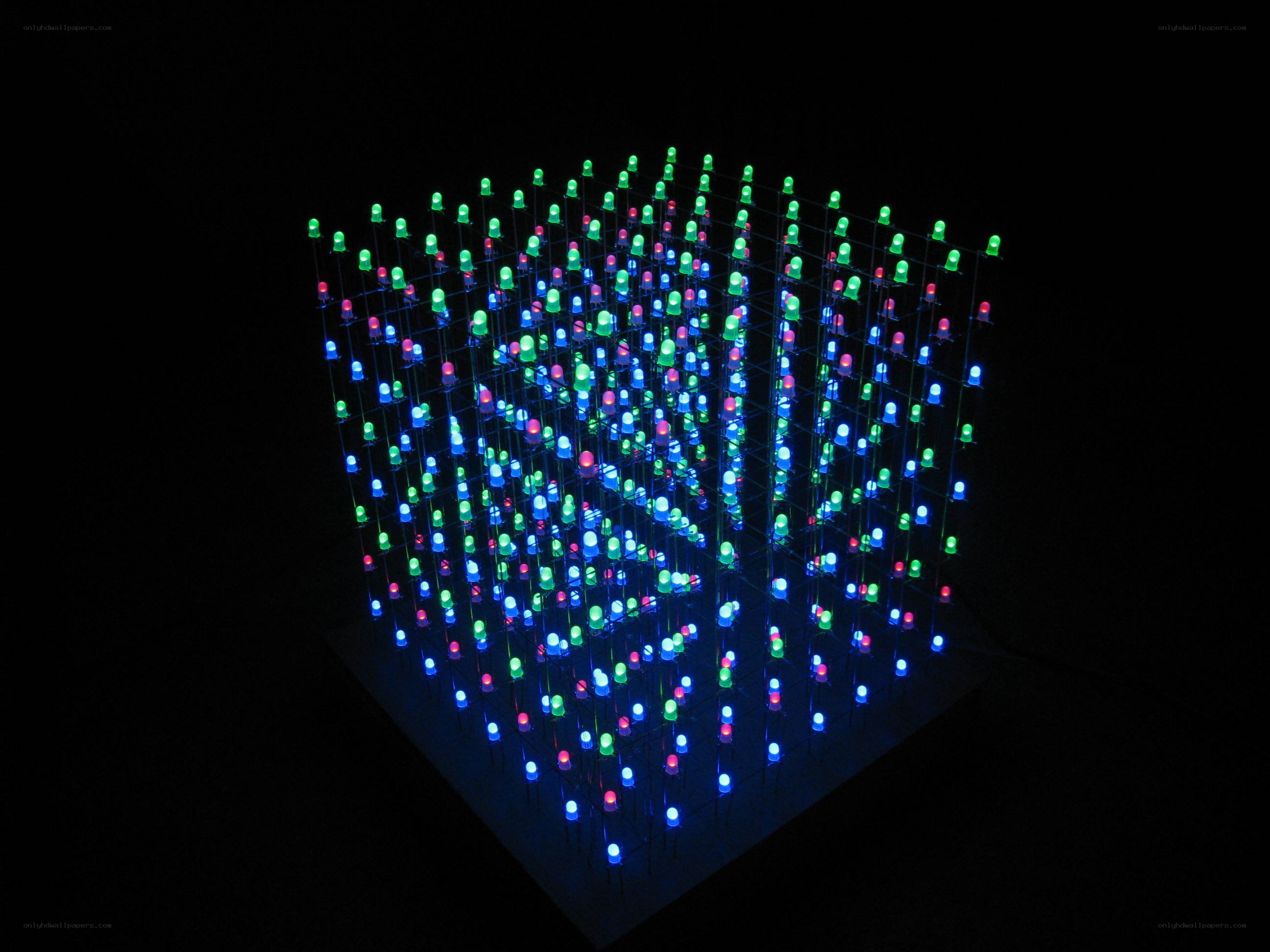 LED cube display