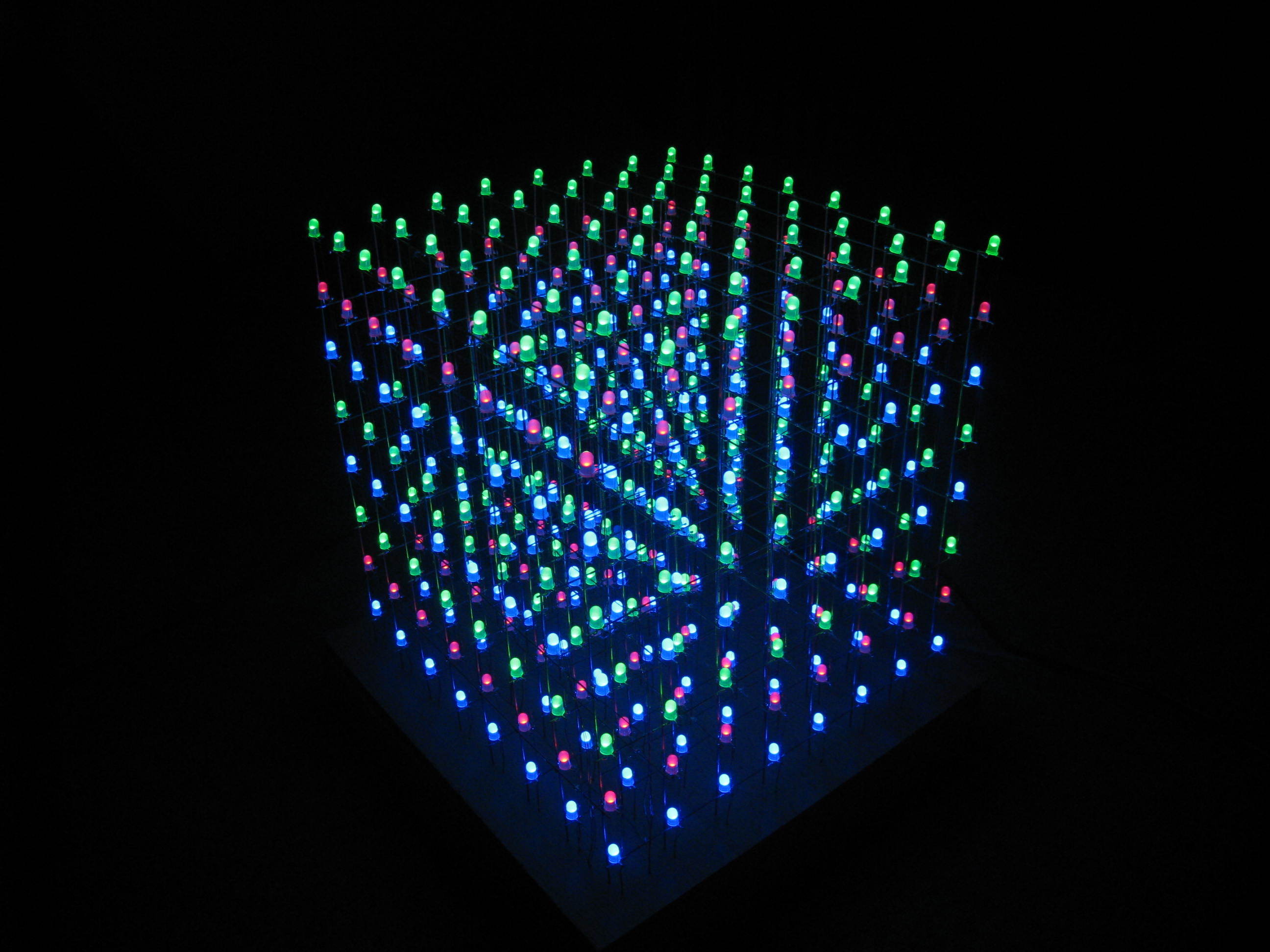 LED cube display