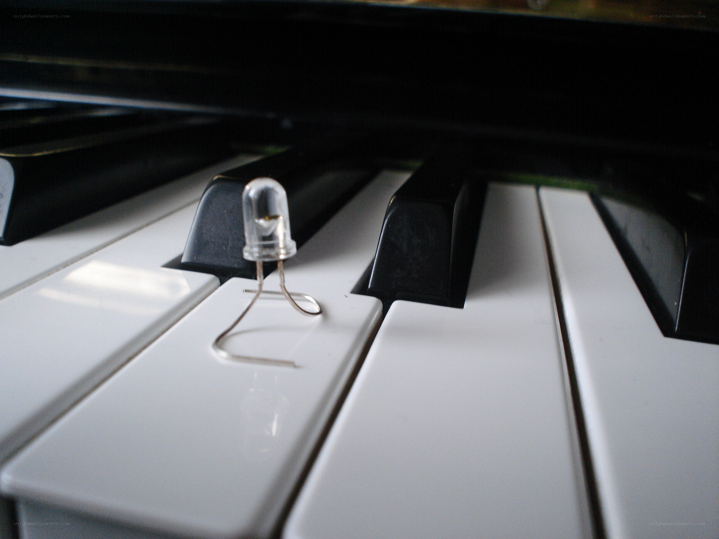 LED on piano keys