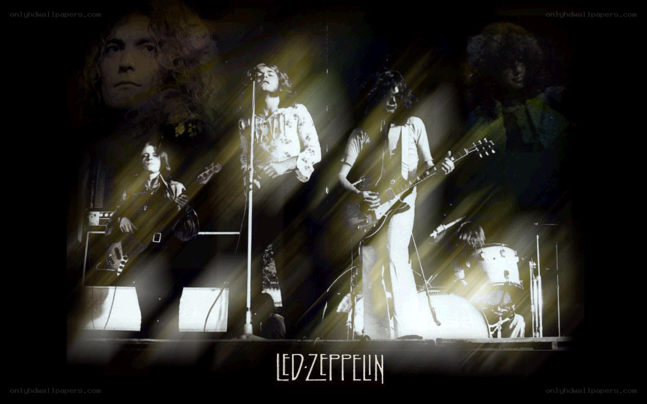 Led Zeppelin concert collage