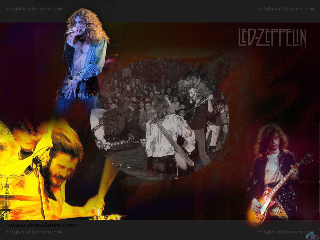 Led Zeppelin concert collage