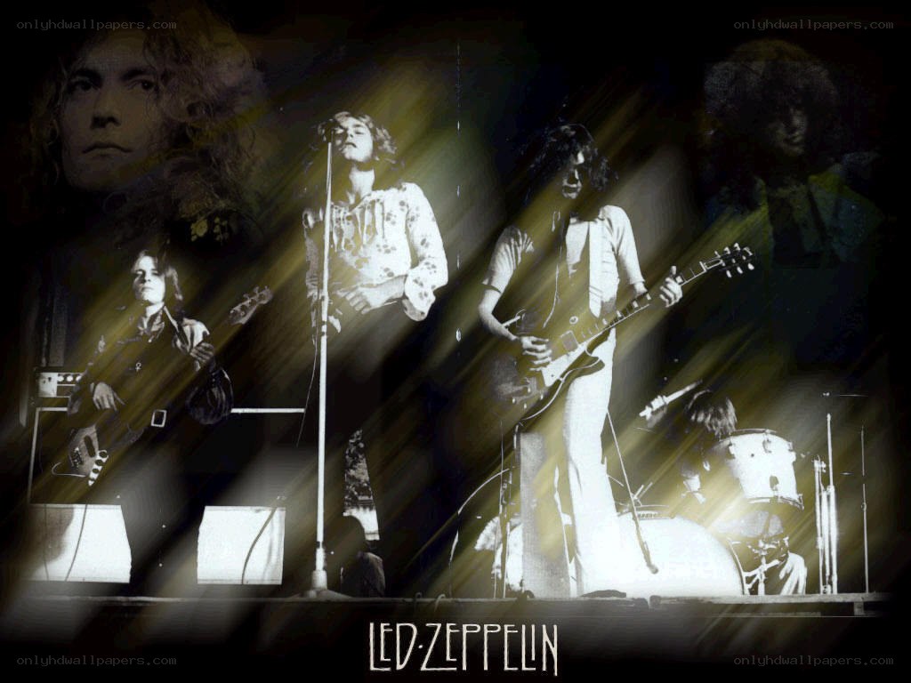Led Zeppelin concert collage