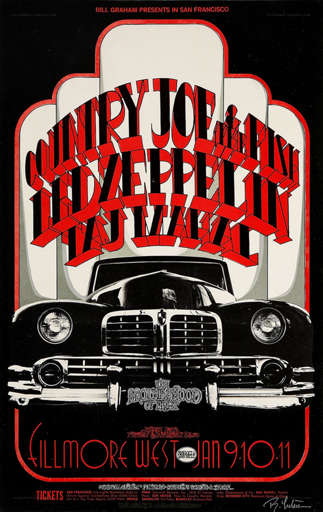 Led Zeppelin concert poster