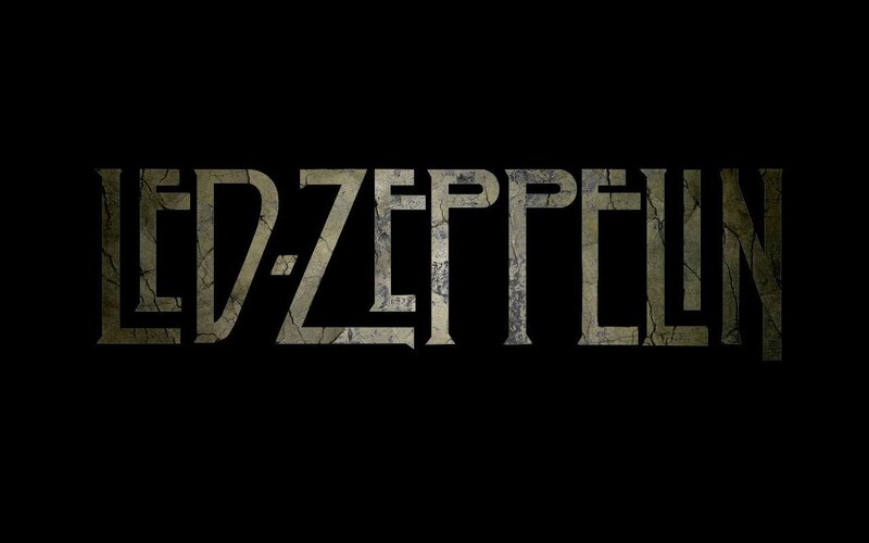 Led Zeppelin Logo — Black, Dramatic