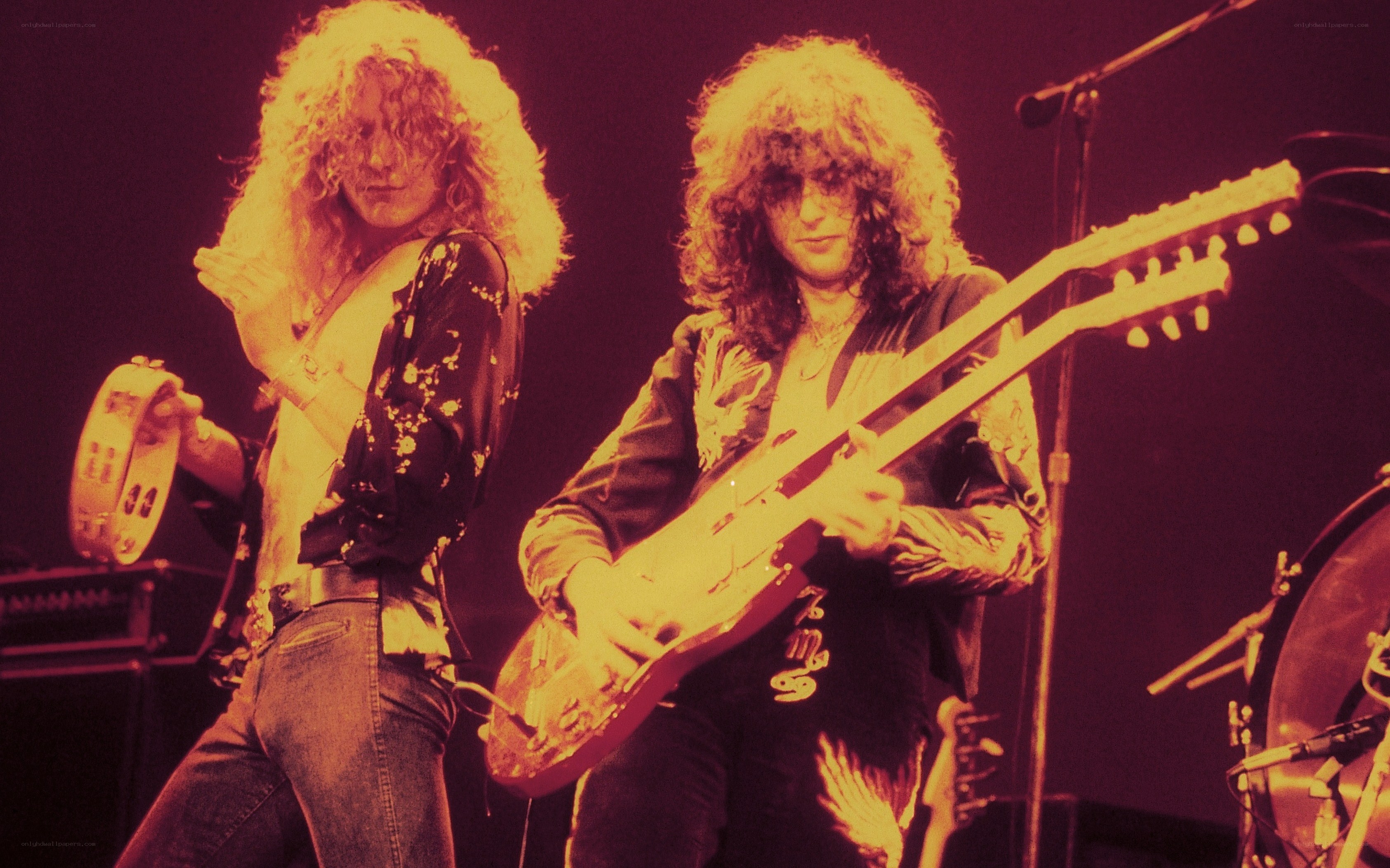 Led Zeppelin on stage