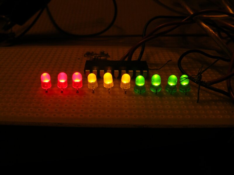 LEDs on Breadboard
