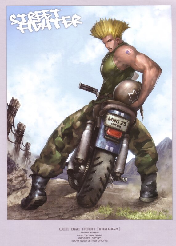 Lee Daehoon on a motorcycle