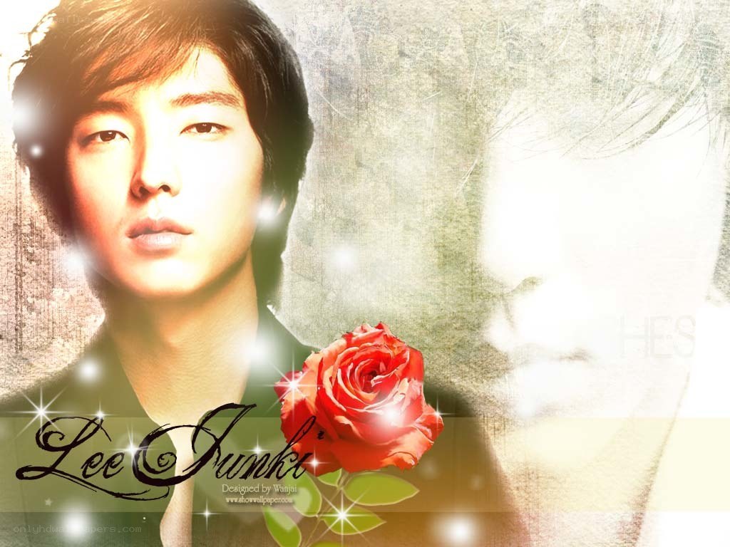 Lee Joon-gi with red rose