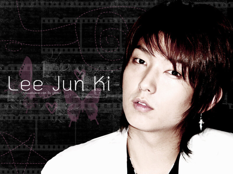 Lee Jun Ki portrait with filmstrip design