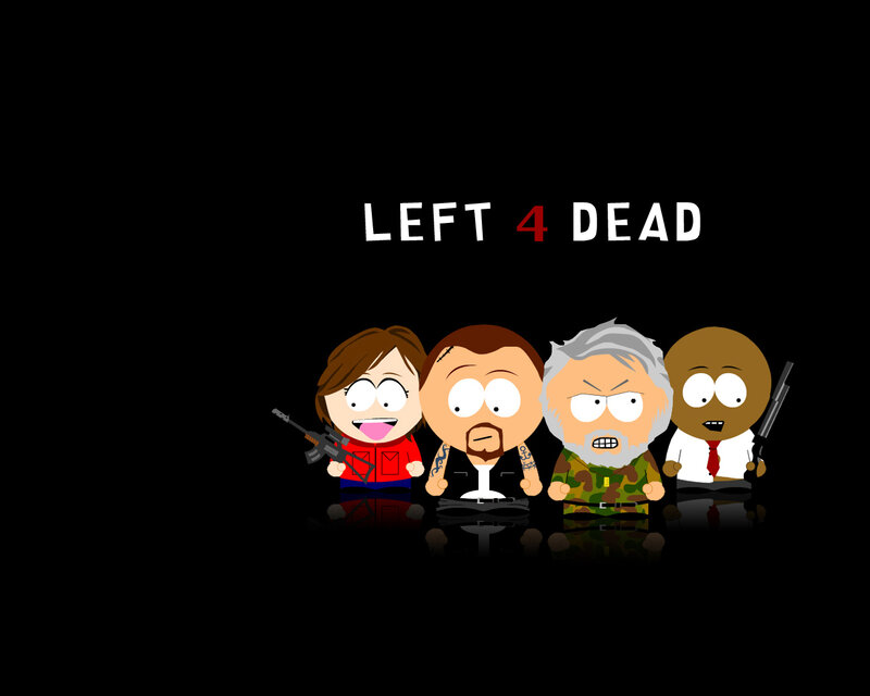 Left 4 Dead characters in South Park style