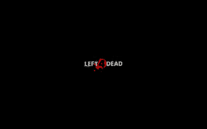 Left 4 Dead Logo — Black, Dark