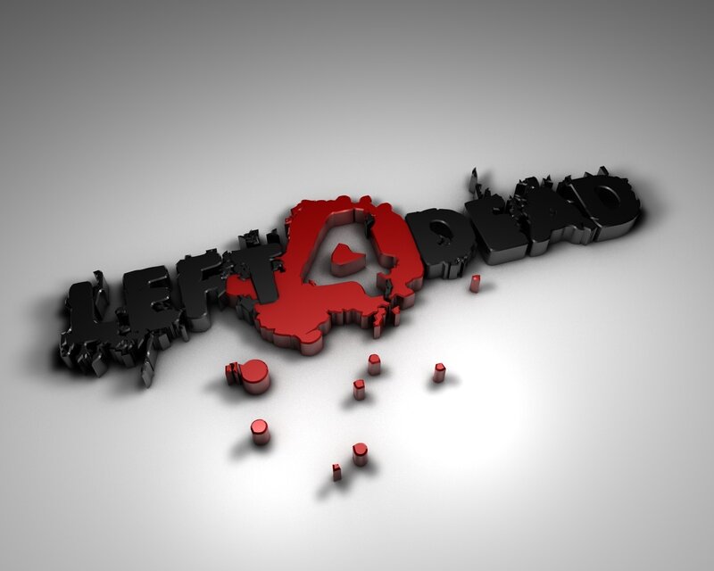 Left 4 Dead logo with blood effect