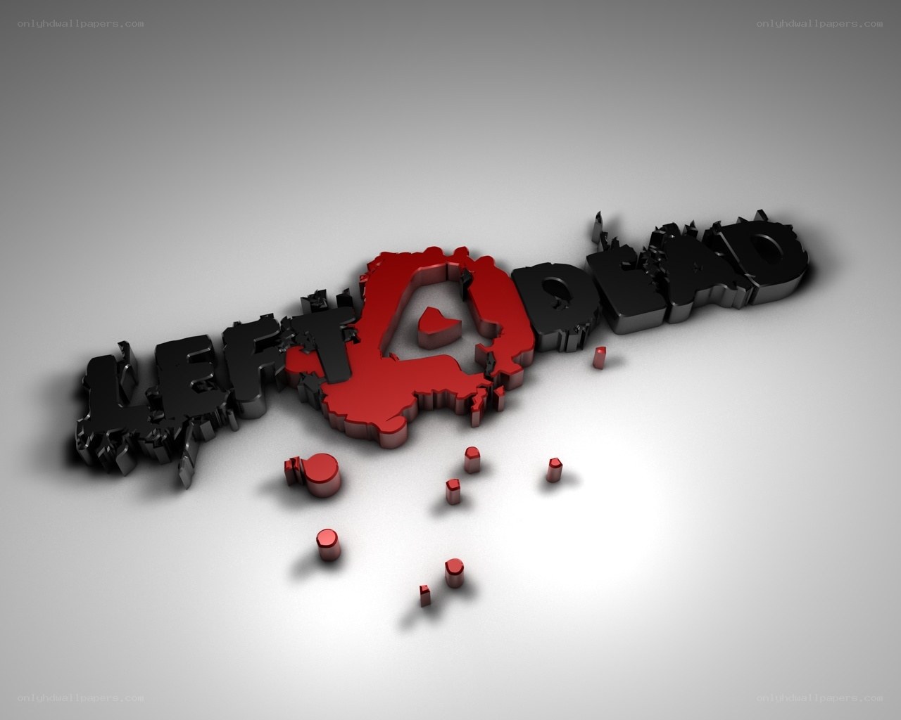 Left 4 Dead logo with blood effect