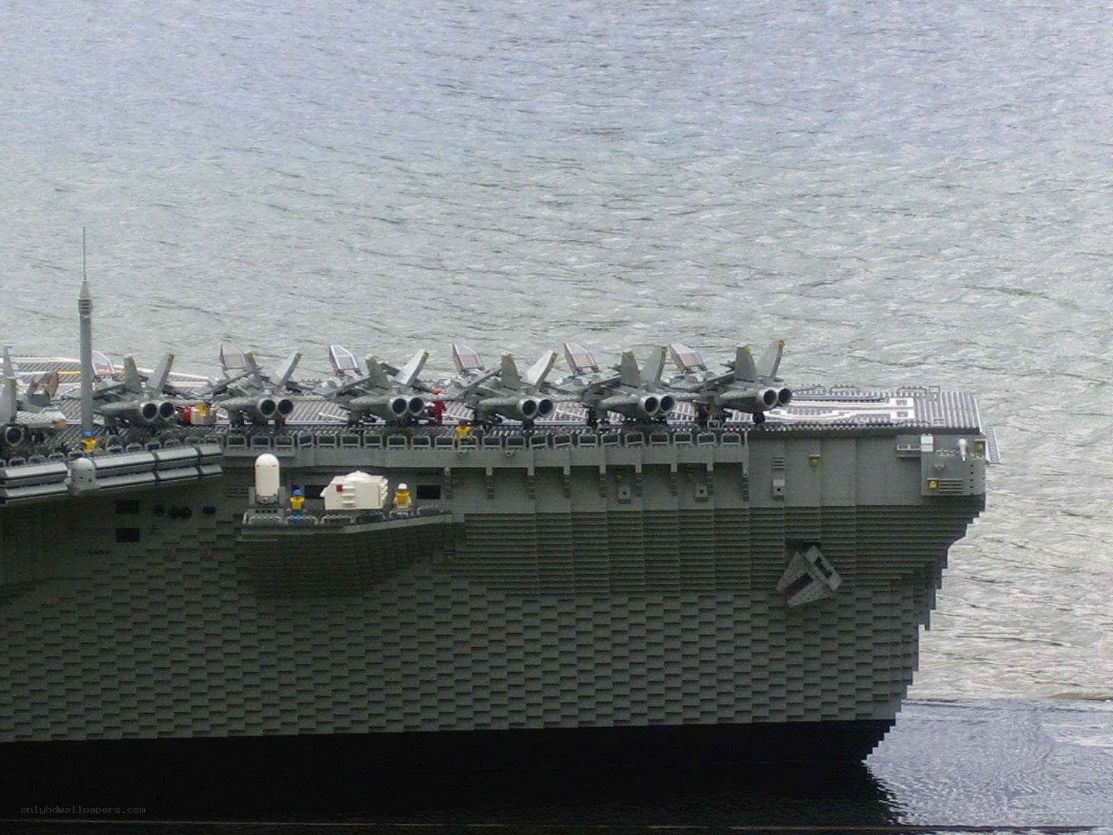 Lego aircraft carrier model