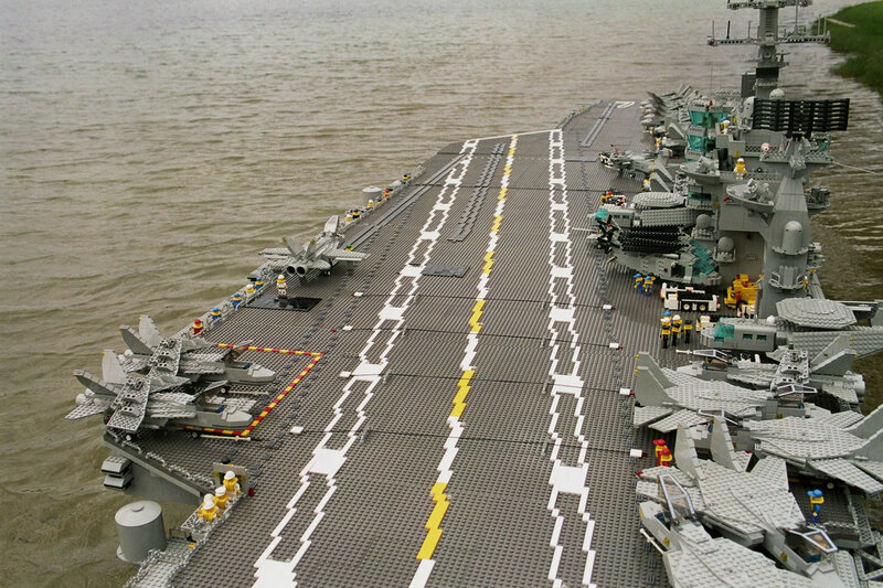 Lego aircraft carrier model