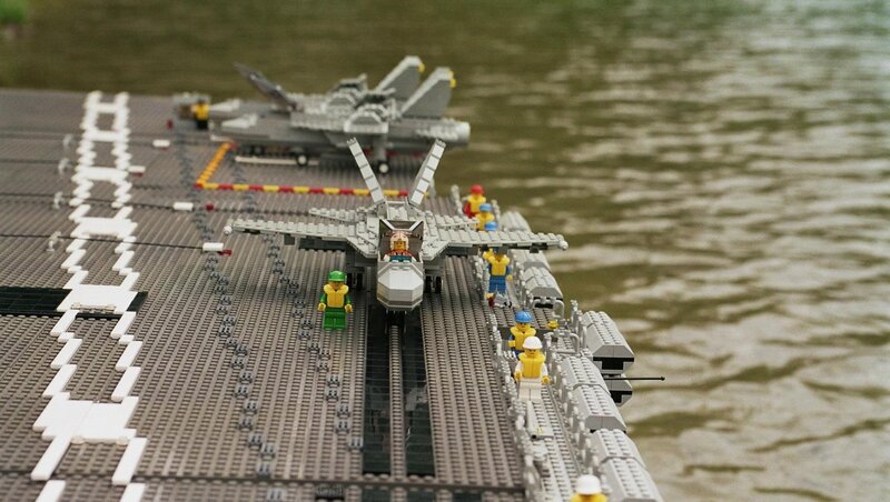 Lego aircraft carrier model