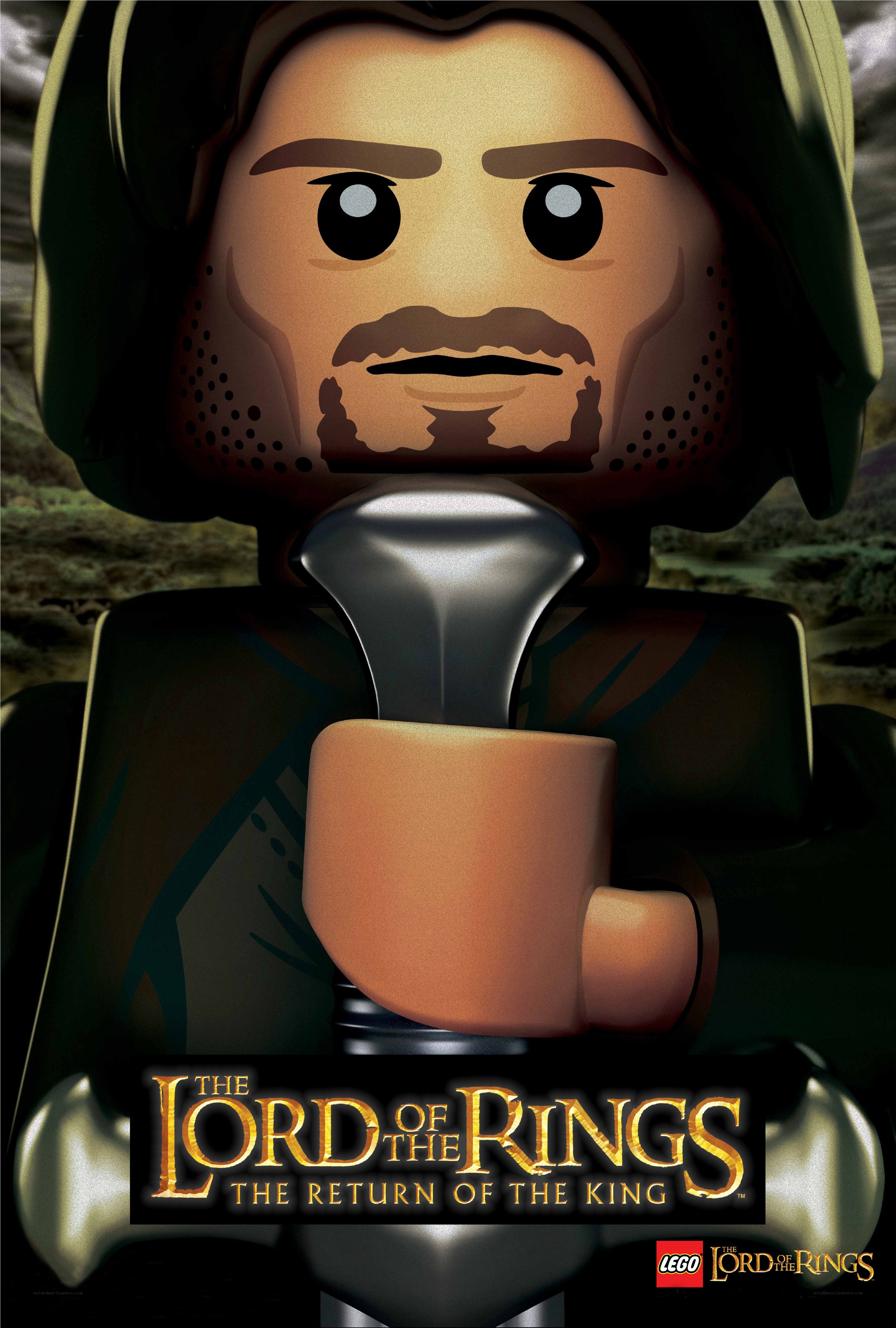 Lego Aragorn character poster