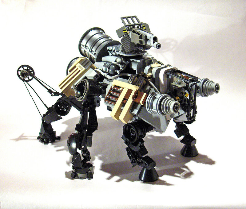 Lego battle mech model