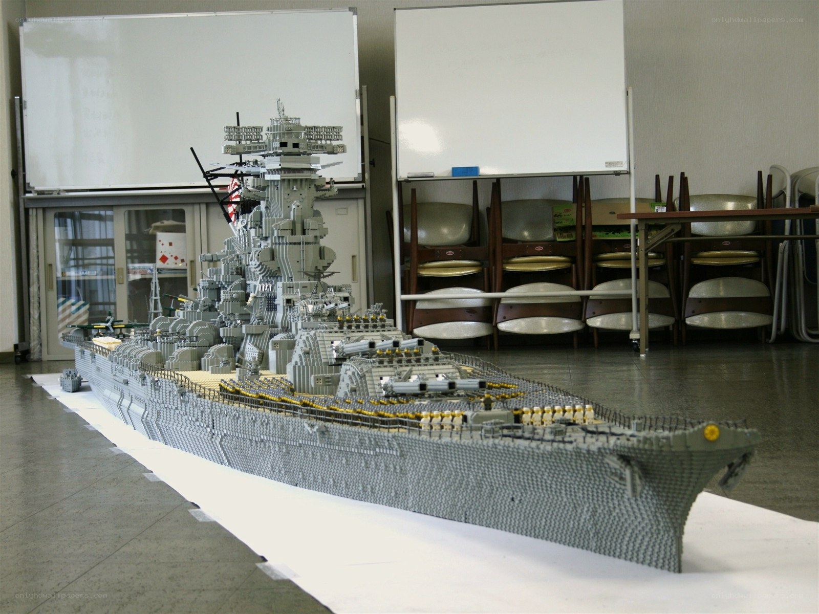 Lego battleship model