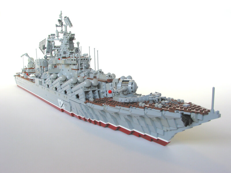 Lego Battleship Model — Gray, Neutral