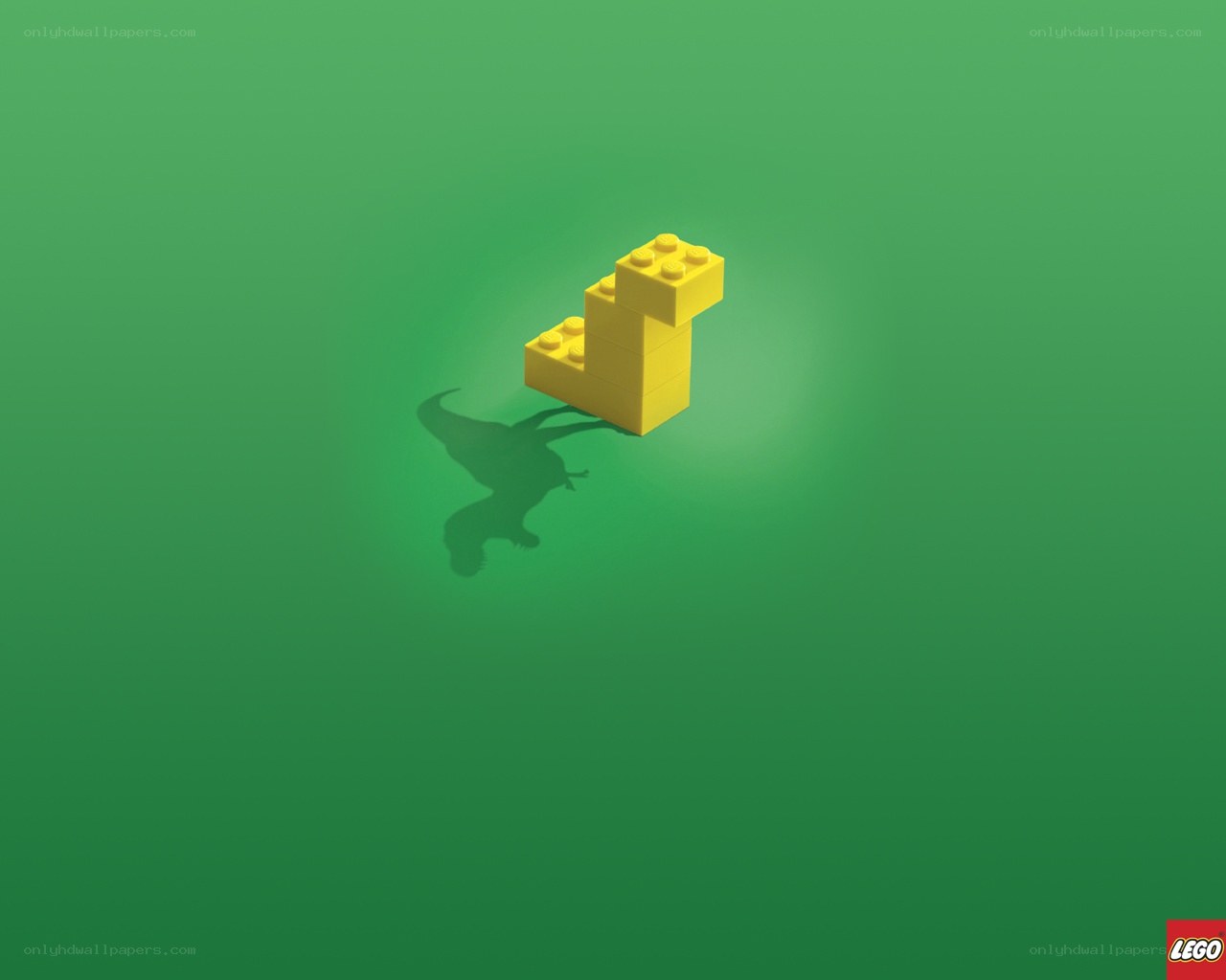 Lego brick shadow