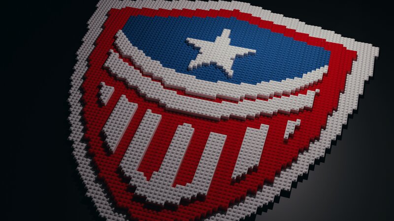 Lego Captain America Shield