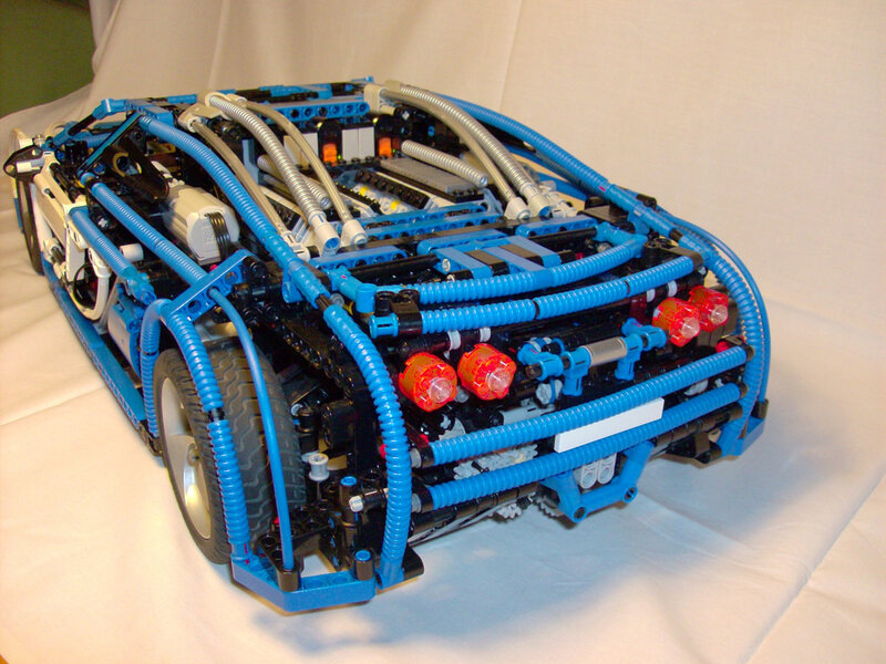 Lego car engine model