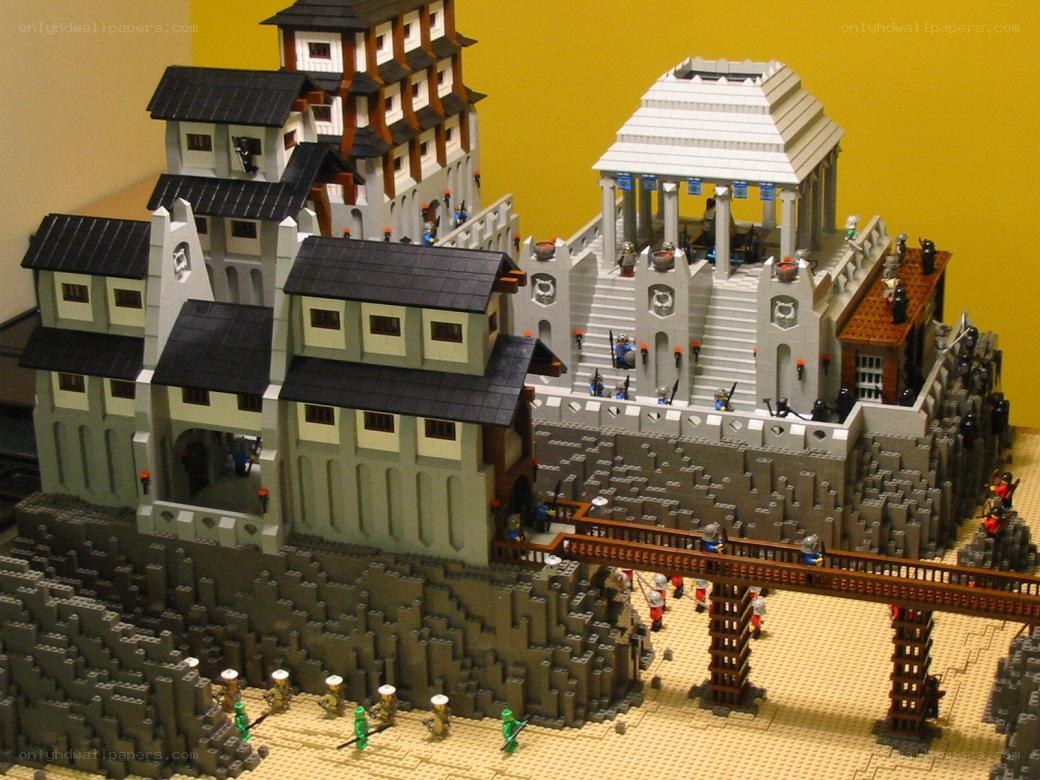 Lego castle fortress model