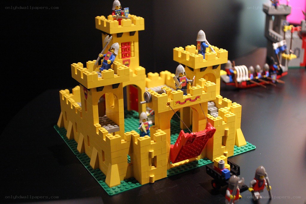 Lego castle with knights