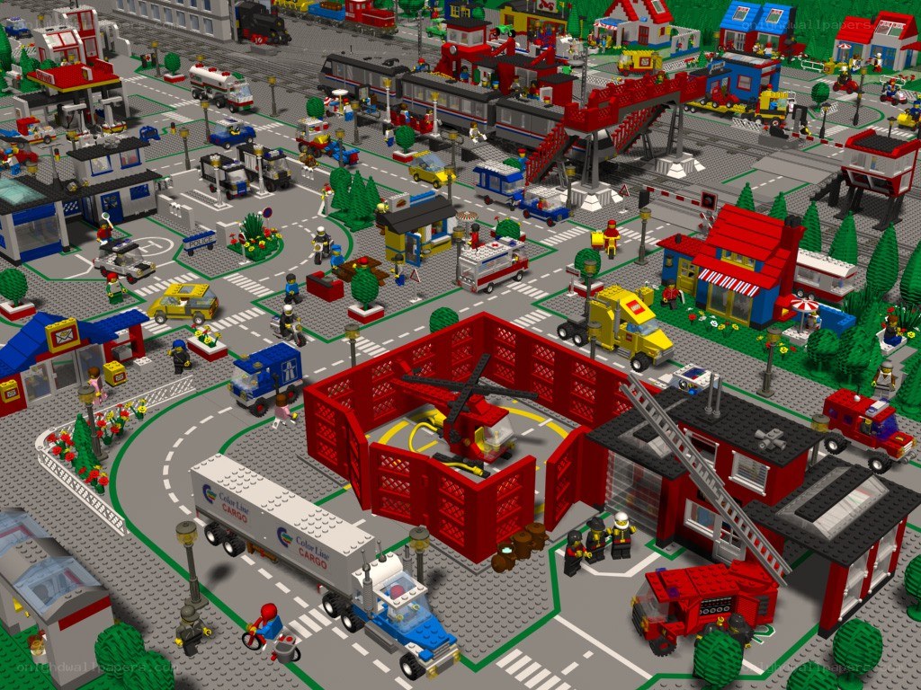 Lego city scene