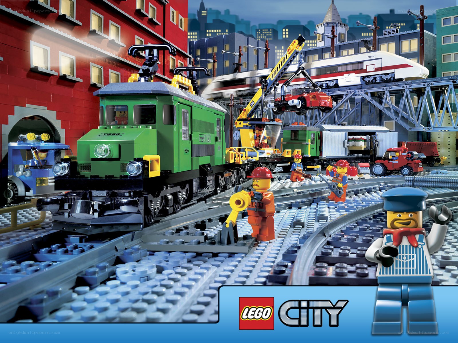 Lego City train station