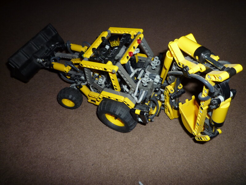 Lego construction vehicle model