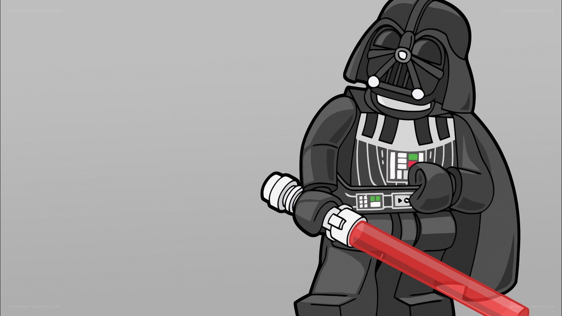 Lego Darth Vader with lightsaber