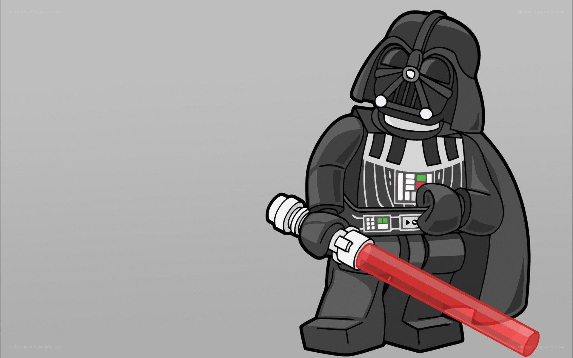 Lego Darth Vader with lightsaber