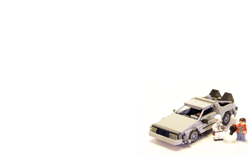 Lego DeLorean time machine