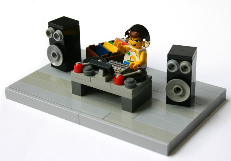 Lego DJ setup