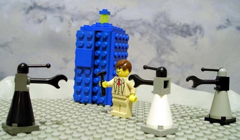 Lego Doctor Who scene