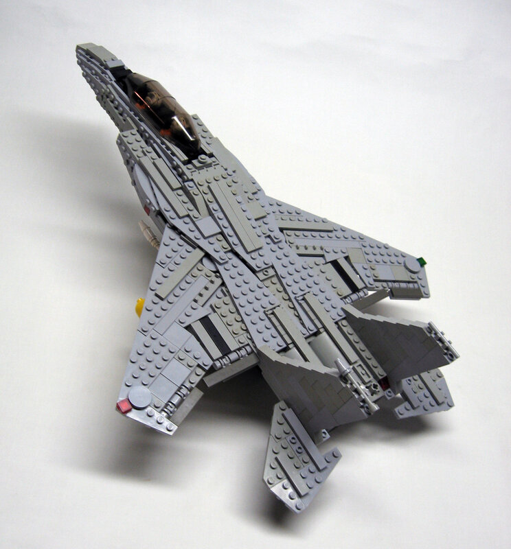 Lego fighter jet model