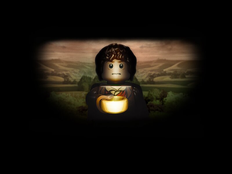 Lego Figure Holding Ring