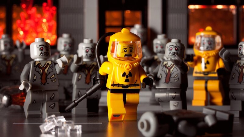 LEGO Figure in Hazmat Suit