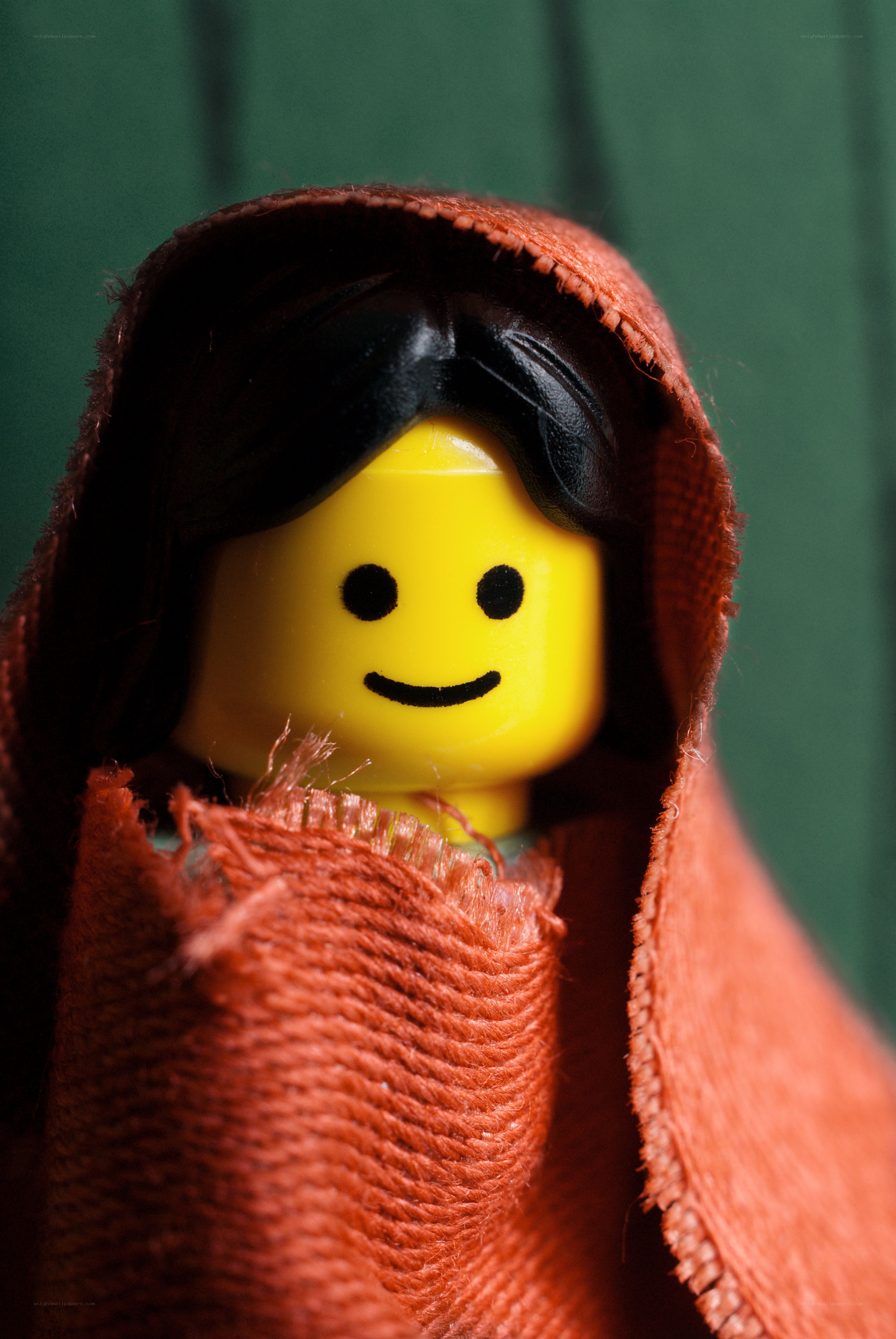 Lego figure in red cloak