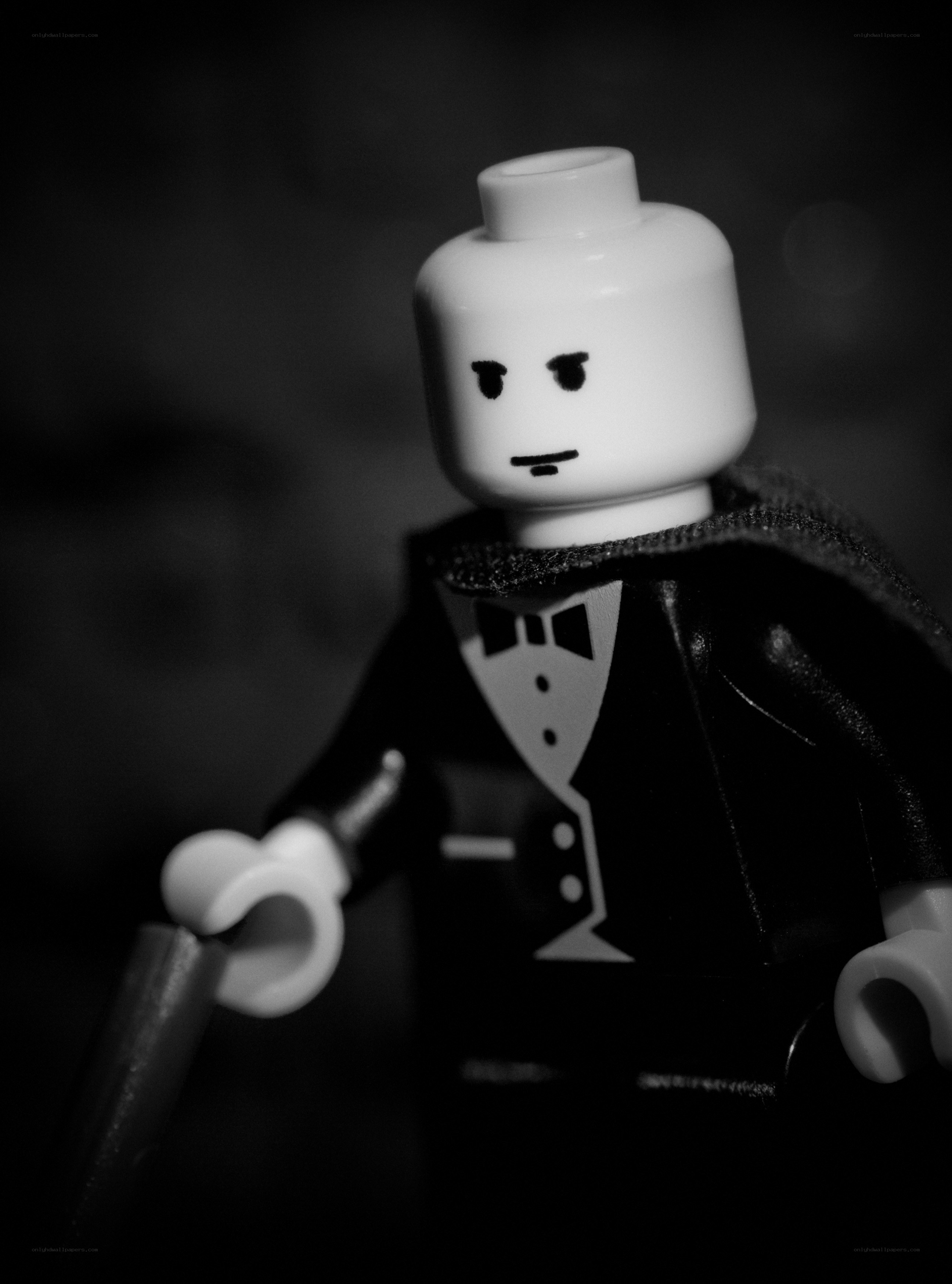 Lego figure in tuxedo