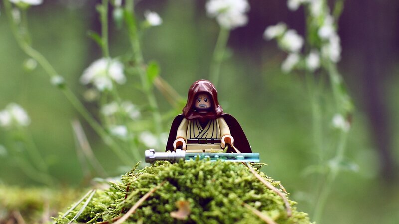 Lego Figure on Moss